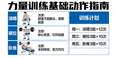 健身力量训练指导图